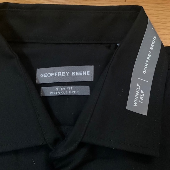 Black long sleeve dress shirt - Picture 3 of 3